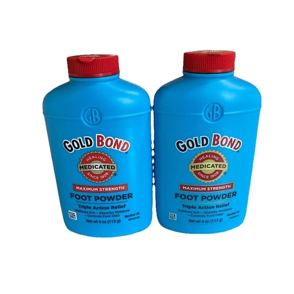2-Gold Bond Foot Powder Medicated Max Strength 4 oz talc ORIGINAL FORMULA